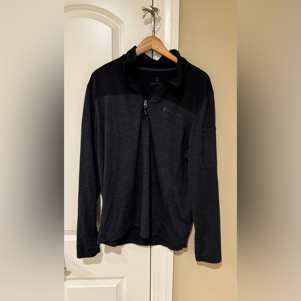 Free Country Charcoal Quarter-Zip Pullover